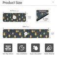 thumbnail image 3 of Yayeee Faucet Mat for Kitchen Sink 30" Diatomite Long Splash Guard Pad, Orange Fireflies Pattern, 3 of 7