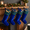 Blue-4-Plaid Cuff, variant on 4 Blue Cable Knit Christmas Stockings, 18 Inch Large Holiday Stockings for Home Decor