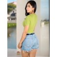 thumbnail image 3 of Player Mujer Texturizada Unitalla Casual Stretch Blusa Dama Top, 3 of 5