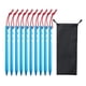 thumbnail image 5 of 10 estacas para carpa con cuerdas reflectantes, resistentes y estables, para acampar Azul, 5 of 9