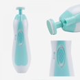 thumbnail image 3 of DABOOM Electric Nail File Drill for Baby No Sharp Claws Hurt, 6 in 1 Safety Cutter Trimmer Clipper for Toes and Fingers, Blue, 3 of 8
