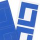 thumbnail image 3 of unbranded 8Ud De Color Azul Para Señalización En Forma De L Ideal Para Ambientes Laborales, 3 of 8