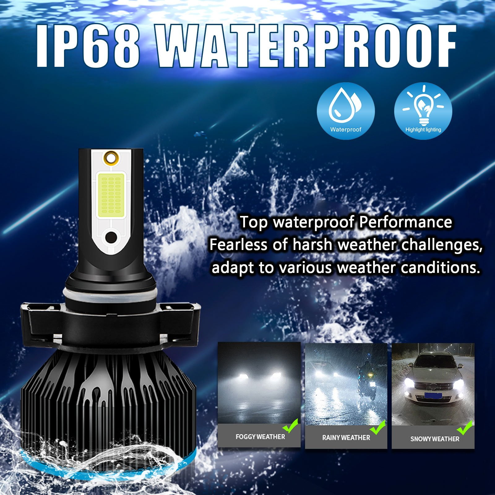 High Power LED DRL Driving Lamp Replacement 2800LM Super Bright Xotic Tech H11 H8 H9 LED Fog Light Bulb Ice Blue High Power LED DRL Driving Lamp Replacement 2800LM Super Bright Xotic Tech H11 H8 H9 LED Fog Light Bulb Ice Blue
