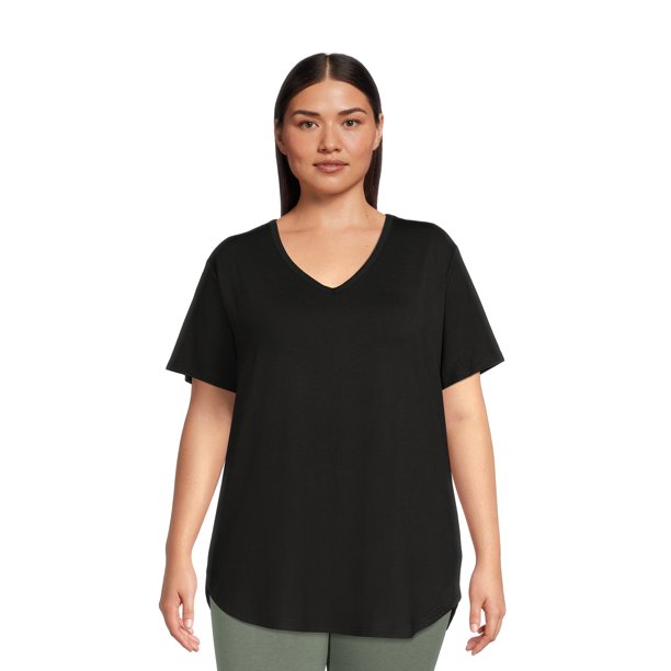 Plus Size V Neck T-shirts