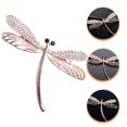 thumbnail image 4 of KAKOWELY Rhinestone Dragonfly Brooch Pin Crystal Insect Lapel Pin Decorative Dragonfly Lapel Pin,2.2X"X1.57"X0.2", 4 of 5