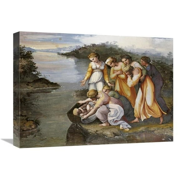 22 in. Moses Found in the Bulrushes Art Print - Raphael