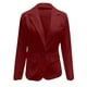 thumbnail image 5 of Blazer de mujer, moda, sólido, con botones, traje, abrigo de manga larga, sin sombrero, informal, abrigo/chaqueta de poliéster para mujer, 5 of 5