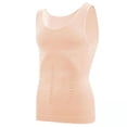thumbnail image 2 of Men's Seamless Shapewear Tank Top Sleeveless T-Shirt Vest Solid Color Waist Cincher Tummy Control Shaping Bottom Layer Chest Slimming Body Shaper I-Shaped Waistcoat Casual Fit, 2 of 8