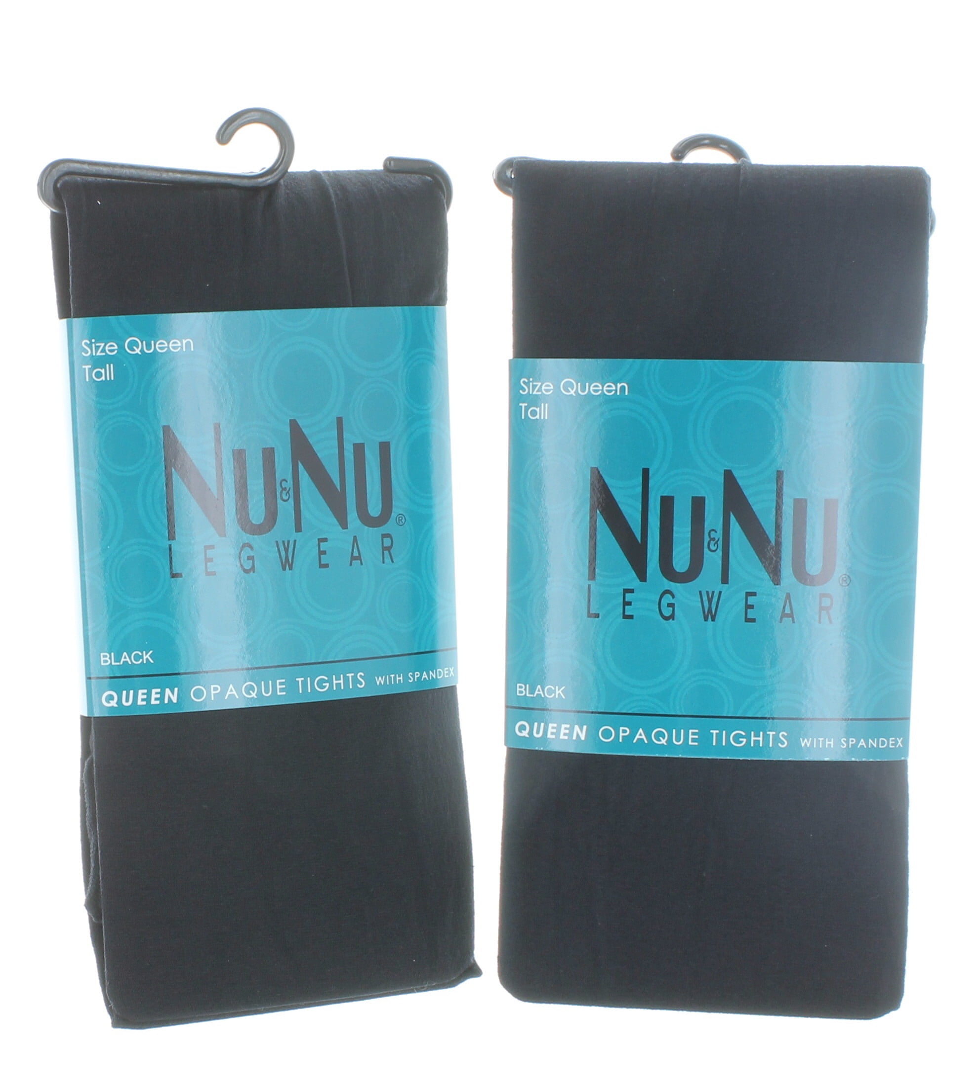 2 Pairs NuNu Black Opaque Tights Queen Size Ladies Winter Legwear