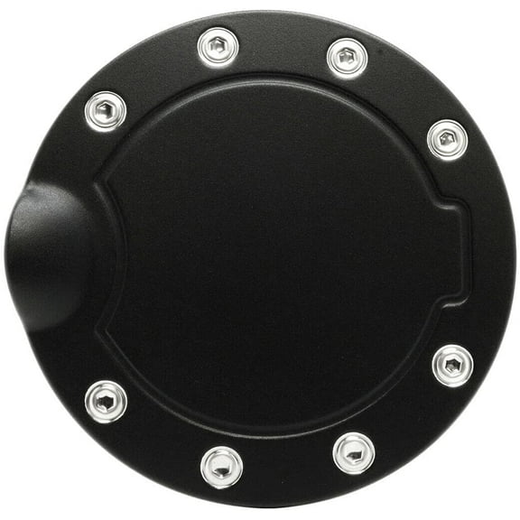 Cobra-Tek Fuel Tank Gas Door Cover Self-Adhesive | Fits 2015-2020 F150 | Black Color