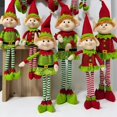 thumbnail image 4 of Muñeco de elfo de patas largas, adorno de fiesta de Navidad, colgantes de árbol de Navidad, decoración de ventana, regalos de Año Nuevo, decoración del hogar, 65CM, nuevo, 4 of 4