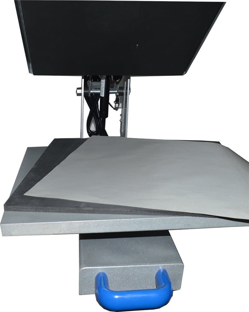 INTSUPERMAI Semi-automatic Electric Heat Press Machine Drawer Design 15x15 Inch Flat