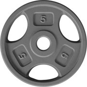 NeoMart Standard 1-Inch Grip Weight Plates, Cast Iron with Multiple Sizes from 2.5 lb to 35 lb for Strength Training, Weightlifting & Muscle Toning