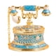 thumbnail image 2 of Caja de baratija para joyería, organizador de joyas, figura de teléfono, caja de coleccionista para decoración del hogar con anillos con bisagras, pen azul, 2 of 8