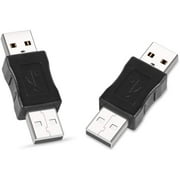 Electop 2 Pack USB Male To USB Male M/M Gender Changer Adapter Coupler Converter