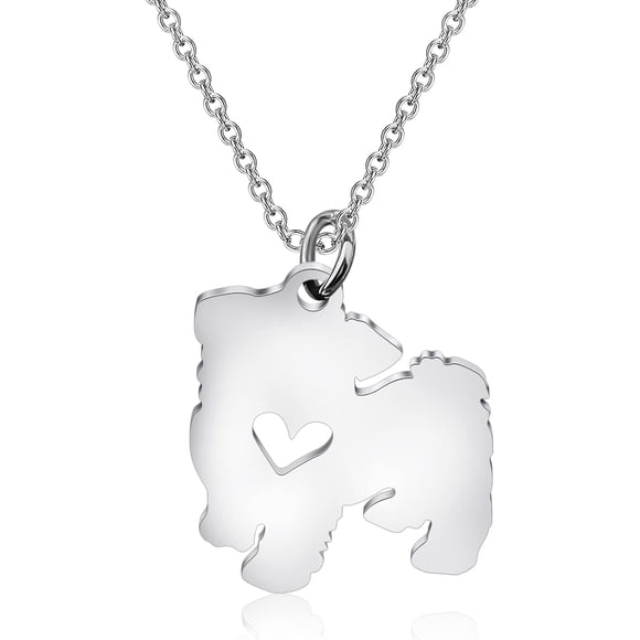 GFDYREE Maltese Dog Necklace Maltese Dog Lover Gifts Maltese Dog Jewelry for Dog Mom Dog Owner Dog Lady