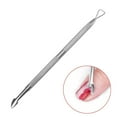 thumbnail image 1 of Cuticle Pusher Acier Inoxydable Triangle Cuticule Éplucheur Racloir Enlever Gel Vernis à Ongles Outil de Démaquillage 2 Pack., 1 of 4