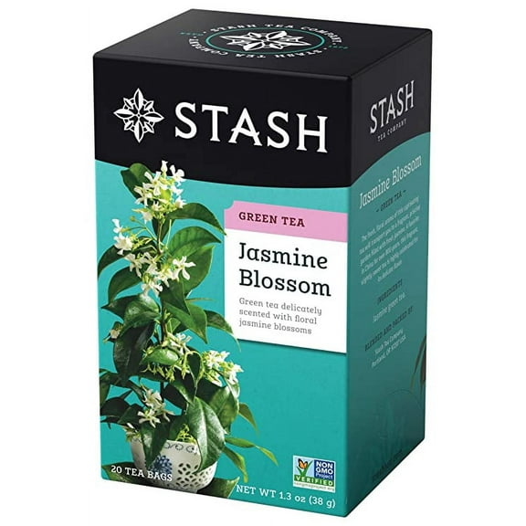 Stash Tea Jasmine Blossom Green Tea, 20 Ct, 1.3 Oz