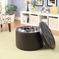 thumbnail image 2 of Convenience Concepts Designs4Comfort Round Shoe Ottoman, Multiple Finishes, 2 of 4