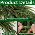 thumbnail image 3 of 2 Pcs Christmas Teardrop Swag, 30" Artificial Faux Pine Needles Teardrop Door Swag, Christmas Norfolk Greenery Teardrop Wreath for Xmas Holiday Door Table Mantle Fireplace Indoor Outdoor Decor, 3 of 7