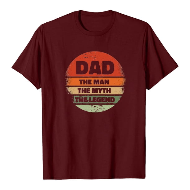 Camiseta del día del padre Camiseta de manga corta con estampado de letras de verano para hombre y mujer Regalo para el padre Pompotops hfajkhk132224