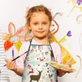 thumbnail image 3 of Multicolor Christmas Deer Pattern Kids Aprons for Girls and Boys,Adjustable Neck Strap Toddler Aprons for Kids Cooking Baking, 3 of 7