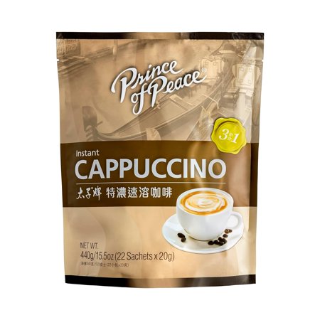 2pcs 3 in 1 Cappuccino, 22 Sachets – Cfee Mix with Caffeine, Smooth and Tasty, Convenient – Just Add Water
