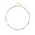 thumbnail image 3 of Kkkded Collier de Perles Colorées Style Bohème Pendentif Alphabet Collier Ajustable - pour Femmes et Filles, Personnalisé, 3 of 7
