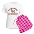 thumbnail image 5 of CafePress - Poodle Mommy Women's Light Pajamas - Women's Short Sleeve Print T-Shirt and Pants Light Cotton Pajama Set, 5 of 7