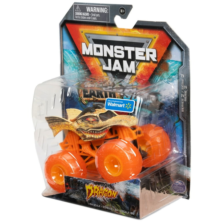 Monster Jam Earth Vs. Surf Dragon Die-Cast Monster Truck, 1:64