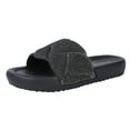 thumbnail image 2 of EastVita Women's Glitter Embossing Slides Sandals Fashion Sparkly Round Open Toe Slip On Soft Thick Cushion Flat Slide, 2 of 8