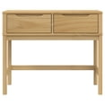 thumbnail image 3 of vidaXL Console Table FLORO Wax Brown 89.5x36.5x73 cm Solid Wood Pine, 3 of 5