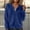 Dark Blue women plus size cardigan a1, variant on Womens Fall Winter Plus Size Hooded Zip Knitted Sweater Cardigan Solid Loose Casual Pullover Tops, White S