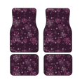 thumbnail image 2 of Uemuo Car Floor Mats - Snowflakes and Hearts Pattern Carpet Floor Mats for Cars, Auto Accessories Front & Rear Car Floor Foot Mat Sets of 4 Pieces, 2 of 6