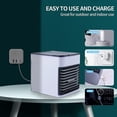 thumbnail image 4 of Aire acondicionado Portátil Ajustable USB Mini Enfriador de aire Luz LED Ventilador de enfriamiento de agua personal Humidificador Inevent HA005860-00B, 4 of 6