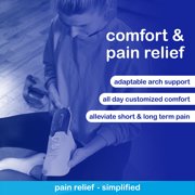 PowerStep Bridge Arch Support Insoles for Men & Women, Memory Foam Comfort Pain Relief Orthotics for Plantar Fasciitis