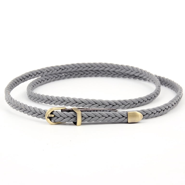 Vintage Braided Woman Belt One Size Vintage Genuine Distressed Braided Leather Hippie Western  main image 3