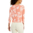 thumbnail image 2 of Charter Club Womens Linen Blend Floral Blouse, 2 of 2