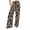 Coffee, variant on Conairie Women's Floral High Waist Stretchy Wide Leg Yoga Pants Bohemian Loose Trousers Black M