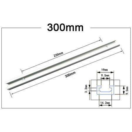 

Goodhd Aluminium Alloy 300-600mm T-Track T-Slot Miter Jig Tools For Woodworking Router
