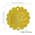 thumbnail image 6 of Inkdotpot Let Love Sparkle Wedding Bottle Tag Real Gold Foil Favor Hang Tags Pack Of 50, 6 of 7
