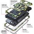 thumbnail image 5 of Compatibility with iPhone 16 Pro Max Case Heavy Duty Protection Rugged Screw Full Body Military Grade Metal Bumper Rubber with Hard Durable Phone Cases Cover Men  2024 Camouflage, 5 of 14