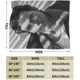 thumbnail image 3 of Couverture en Molleton Matt Acteur Bomer Chaude Douce Couverture Réversible en Microfibre Confortable Toutes Saisons, 3 of 5