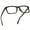 Black, variant on LifeArt Blue Light Blocking Computer Reading Glasses with Transparent Lens for Women/Men