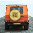 thumbnail image 6 of PISONIC Compass Spare Tire Cover Weatherproof Universal Wheel Protectors for RV Camper Travel Trailer SUV Truck 14 inch, 6 of 7