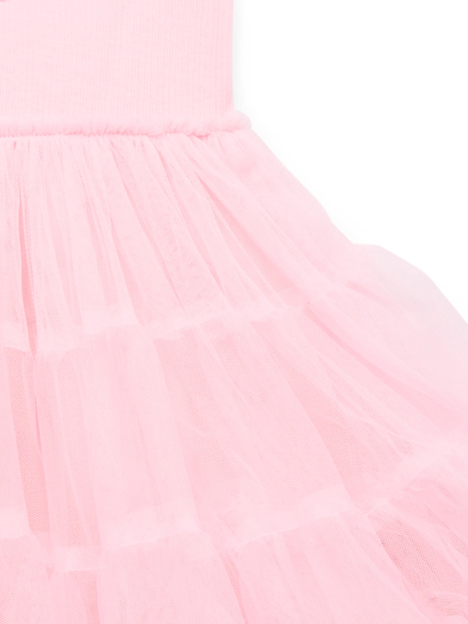 Minnie Mouse Toddler Girl Tiered Tutu Dress with Crochet Patch, Sizes 12M-5T