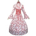 thumbnail image 4 of Halloween Costume Robe Victorienne pour Femmes Robe de Princesse Manches Évasées Cour Robes Rétro Grande Taille Robe de Bal Vintage, 4 of 7