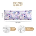 thumbnail image 2 of Naloa white Skull crystal flower Super Soft 20x60 Body Pillow Case,Long Side Hidden Zipper（PILLOWS ARE NOT INCLUDED）, 2 of 6
