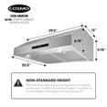 Cosmo 30 in. Ducted Under Range Hood in Stainless Steel with