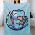 thumbnail image 6 of Pokemon Totodile Throw Blanket Cute Flannel for Boys Girls Men Women, 6 of 7